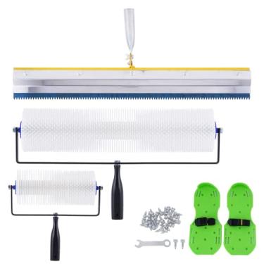 Imagem de Kit de ferramentas autonivelante para pintura de piso epóxi, ferramentas de construção de piso de cimento com pontas, comprimento da agulha do rolo 28 mm