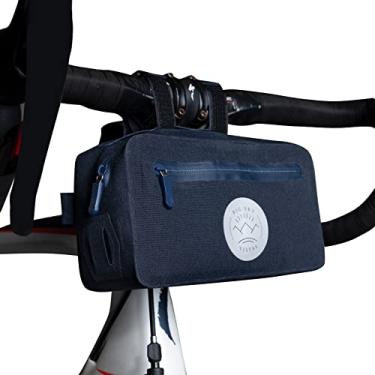 Imagem de Bolsa para guidão de bicicleta | Bolsa frontal de bicicleta | Bolsa para quadro de bicicleta | Bolsa de ombro | Armazenamento leve à prova d'água para ciclismo, ciclismo e scooters | Acessórios de