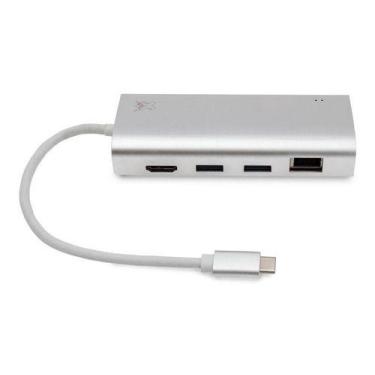 Imagem de Hub Mult 5 Portas USB 3.0 Prata 6013600 - Maxprint