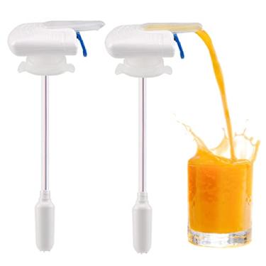 Imagem de VisTapex Distribuidor Automático de Bebidas de 2 Pacotes, Dispensador de Leite para Galão de Geladeira, Dispensador de Galão de Leite, Pode Evitar Suco de Leite À Prova de Derramamento de Cerveja, Ade