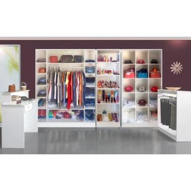 Imagem de Expositor Colméia Armário Arara Balcão = Loja Completa - AM MOVEIS