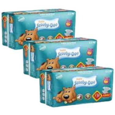 Imagem de Kit 3 PCT Fralda Descartável Scooby Doo Jumbo Todos Os Tamanho-(P)(M)(