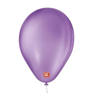 Imagem de Balão de Festa 6,5" Basic - Roxo - 50 Unidades - Balões São Roque