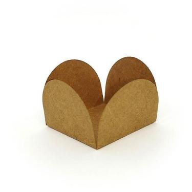 Imagem de Forminhas para Doces 4 Pétalas Kraft  - 50 unidades - FunFestas - Rizz