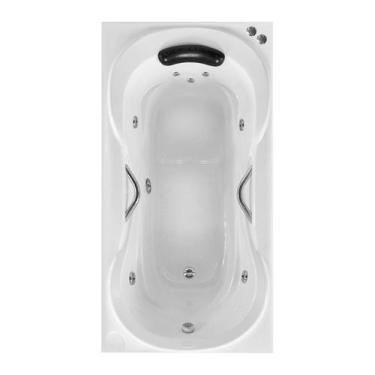 Imagem de Banheira Retangular Ortiz COMPLETO com hidro - Só Banheiras, 1,50x0,92