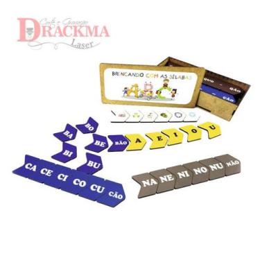 Imagem de Alfabeto Silábico Simples - Sílabas Colorido 140 pçs - Thoth