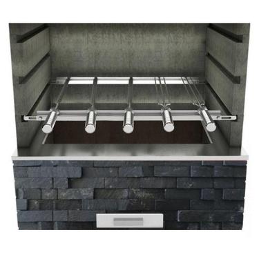 Imagem de Suporte Ajustável para Churrasqueira com 5 Espetos Inox - A3 Grill
