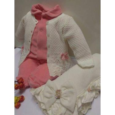 Imagem de Saida Maternidade Paraiso Macacao Bebe Menina Plush Cod 7067 - Paraíso