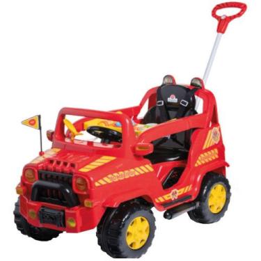 Imagem de Quadricíclo Diipi Calesita 1020 Bombeiro com Pedal e Som, Vermelho, Pr