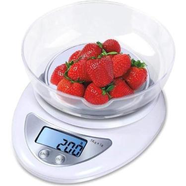 Imagem de Balança Digital de Cozinha com Bandeja 5kg - Electronic Kitchen Scale