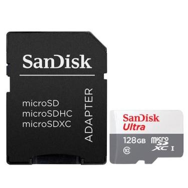 Imagem de Cartao Microsd 128GB Sandisk Ultra C10 QUNR-128G-G