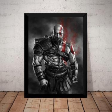 Imagem de Quadro Decorativo Arte Poster Kratos Game God Of War 4 - Fanarte