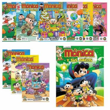 Imagem de Kit Gibi Turma da Mônica Coleção HQ Espanhol 10 un. Panini, Turma da M