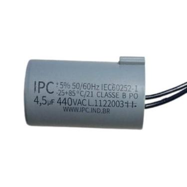 Imagem de Capacitor Para Ventilador 2 Fios 4,5uf 440vac 50/60hz - IPC