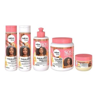 Imagem de Kit Completo SOS Cachos Mel e Óleo de Argan - S.O.S Cachos