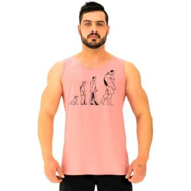 Imagem de Regata Clássica Masculina MXD Conceito Evolution Evolução, Rosa claro,