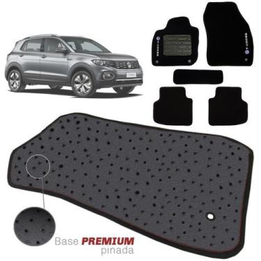 Imagem de Jogo de Tapete Carpete Tevic Pinado Volkswagen T-Cross Tcross 2018 19 