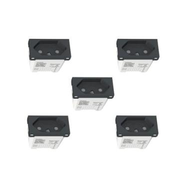 Imagem de Kit 5 Modulos Tomada 10A S70202194 Grafite Orion Schneider