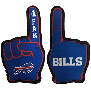 Imagem de Pets First NFL Buffalo Bills #1 Brinquedo de ventilador para cães e gatos. Melhor brinquedo de PET resistente com barulho interno, cor do time, tamanho único (BUF-3277)