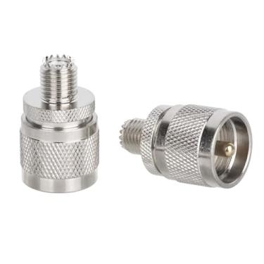 Imagem de Adaptador coaxial UHF da DHT Electronics RF PL259 PL-259 para Mini UHF Pacote com 2