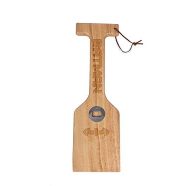 Imagem de ONIVA - a Picnic Time brand 871-00-505-013-19 DC Comics Raspador de churrasqueira de madeira com abridor de garrafa, Batman