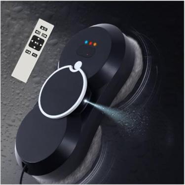 Imagem de 星姿 Limpador de janela de proteção contra falha de energia de 20 minutos com controle remoto, robô automático de limpeza de janela com spray de água 5600Pa, limpador de vidro totalmente automático para