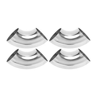 Imagem de Motoforti 4 peças 90 graus curva mandril cotovelo tubo de escape modificado carro tubulação tubulação 7.6 cm espessura OD 1,5 mm/16GA 76x175x1,5 mm 201 aço inoxidável 4 peças