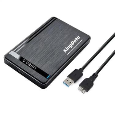 Imagem de KingData SSD HDD Hard Drive Enclosure 2.5" inch SATA III USB 3.0 Caddy Case External Reader Laptop Fast Data Transfer UASP Cable Included Tool-Free LED Indicator