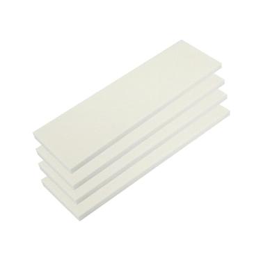 Imagem de A ABSOPRO 400 x 120 x 15 mm 4 peças protetor de para-choques de porta de garagem de carro anticolisão resistência à água branco substituição do item