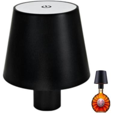Imagem de Luminaria Abajur Garrafa Led Recarregavel Mesa Usb Touch 3 Tons Ajusta