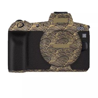 Imagem de JERXTTON Película de decalque para Canon EOS RP película de vinil antirarranhões Mirrorless Camera Body Protective Sticker Coat (ouro onda)