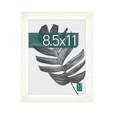 Imagem de MCS Moldura para fotos Studio Gallery, 20 x 28 cm, madeira branca, moldura retangular para fotos, pôsteres e impressões de arte e cavalete para exibição de tapletop (pacote com 1)