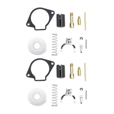 Imagem de Kit de reparo de reconstrução de carburador, válvula de agulha flutuante, jato lento principal para 2 tempos 43CC 47CC 49CC Mini Moto (2 conjuntos)