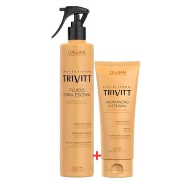 Imagem de Máscara de Hidratação Trivitt 200g + Fluido para Escova Trivitt 300ml 