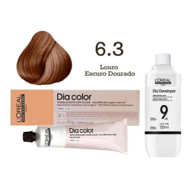 Imagem de Tonalizante Dia Color 6.3 Louro Escuro Dourado + Emulsão Reveladora 9v