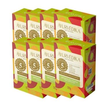 Imagem de Kit 8 Sabonetes Barra 100% Vegetais Lemon Grass Ayurvédika