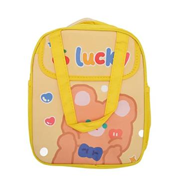 Imagem de Lancheira isolada, lancheiras fofas, lancheira Bento para garantir que suas refeições permaneçam frescas e agradáveis (Yellow Bear)