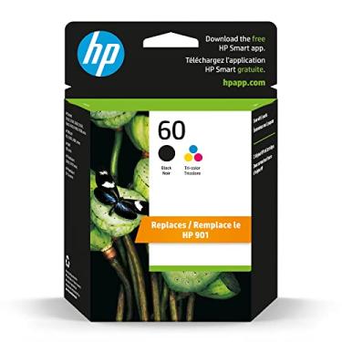 Imagem de HP Pacote combo de 60 cartuchos de tinta preto/tricolor, funciona com DeskJet D1660, D2500, D2600, D5560, F2400, F4200, F4400, F4580; ENVY 100, 110, 120; PhotoSmart C4600, C4700, D110. Série 10a |