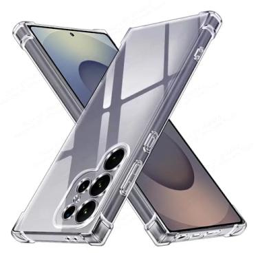 Imagem de Capa Case TPU Transparente Compatível Samsung Galaxy S24 ULTRA Anti Impacto Shock Choque Alta Proteção Premium