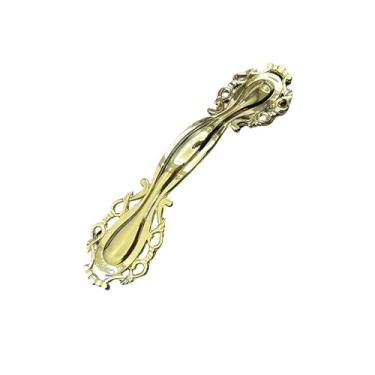 Imagem de Armário de cozinha Armário de armazenamento Cômodas Puxadores Vintage Gaveta Móveis Puxador Porta Armário Guarda-roupa Ferragens, Dourado, 64mm