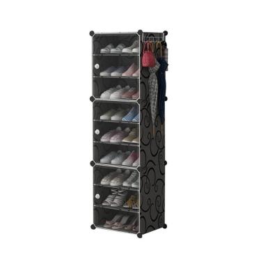 Imagem de Sapateira Armario Organizador De Sapato 9 Prateleiras Porta Treco Ajustavel Praia Quarto Camping