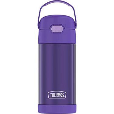 Imagem de Garrafa térmica infantil de aço inox, 340ml, roxa