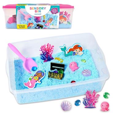 Imagem de Sensory Bin Creativity for Kids Mermaid com brinquedos para mais de 3 a 4 anos