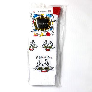 Imagem de PAR MEIAS WARNER BROS STYLE PERSONAGEM FRIENDS TAMANHO 39/43 LONGO FRANGO MONICA