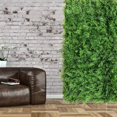 Imagem de 10 painéis de grama artificial com plantas artificiais premium de alto nível de qualidade com cobertura total do local para muro inglês e parede viva