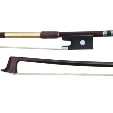 Imagem de ARCRAW Arco de violino tamanho completo 4/4 pernambuco bastão redondo francês PECCATTE modelo rococó estilo professor estudante profissional arco instrumento de cordas