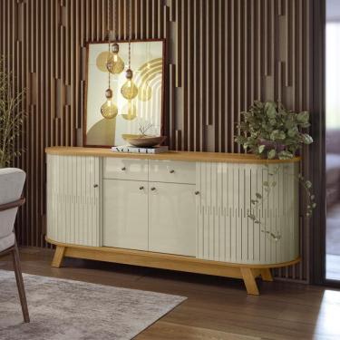 Imagem de Buffet 4 Portas 2 Gavetas Mônaco - Cumaru/opala