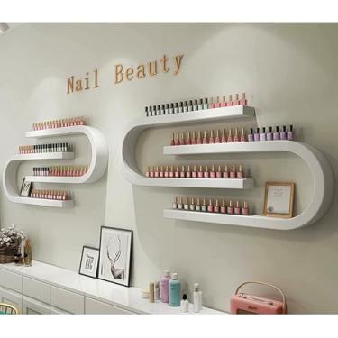 Imagem de LGEOELIAS Prateleira organizadora multifuncional de óleo essencial de óleo essencial para salão de beleza e unhas