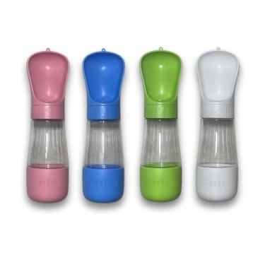 Imagem de Bebedouro E Comedouro Portátil 2 Em 1 Garrafa Água E Ração Pet Cachorro Cão Gato para Viagem e Passeio (Sortido)