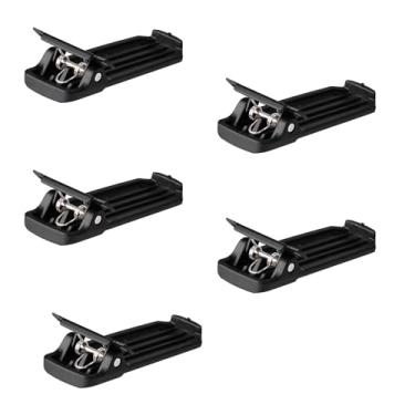 Imagem de Bingfu Walkie Talkie de rádio bidirecional, clipe de substituição, pacote com 5, compatível com Baofeng H-777 BF-666S BF-888S UV-5R UV-5RA UV-5RB UV-5RC 5RD 5RE 5RE+ Series